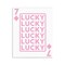 Stupell Industries Lucky Seven of Diamonds Wall Plaque Art Design by Angela Nickeas